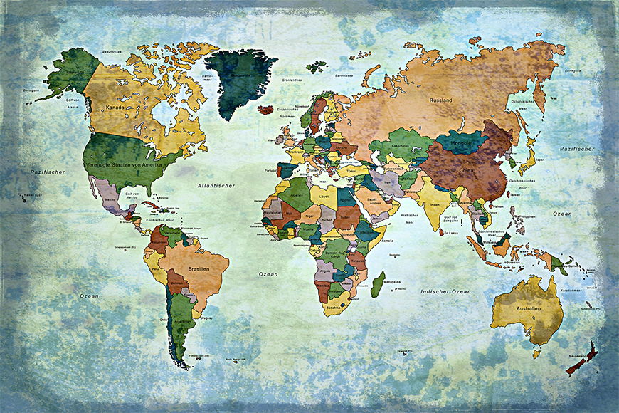 Wallpaper Old Worldmap 1 from 120x80cm