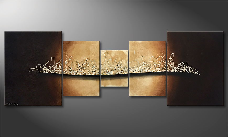 Canvas painting Blown By The Wind 230x80cm