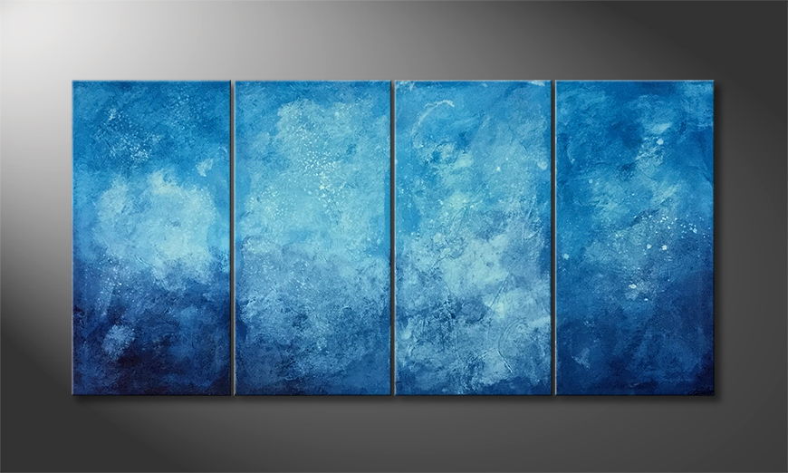 Canvas painting Ice Cold 160x80cm