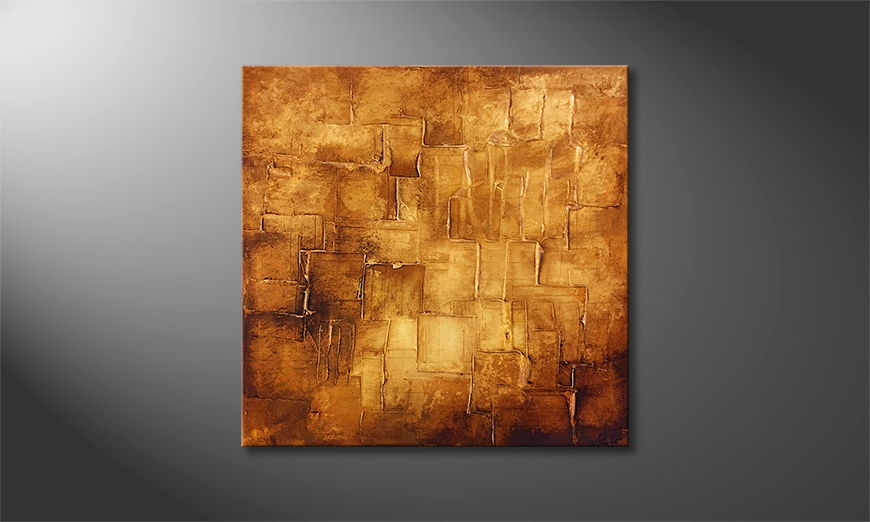 Canvas painting Sunny Wall 80x80cm