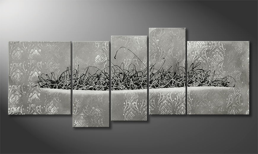 Modern wall art Frozen Fire 190x80cm