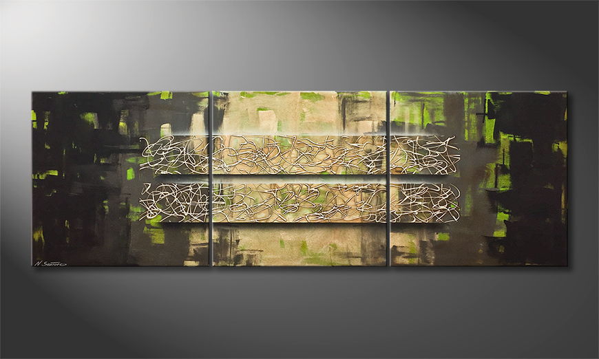 Modern wall art Jungle Force 210x70cm