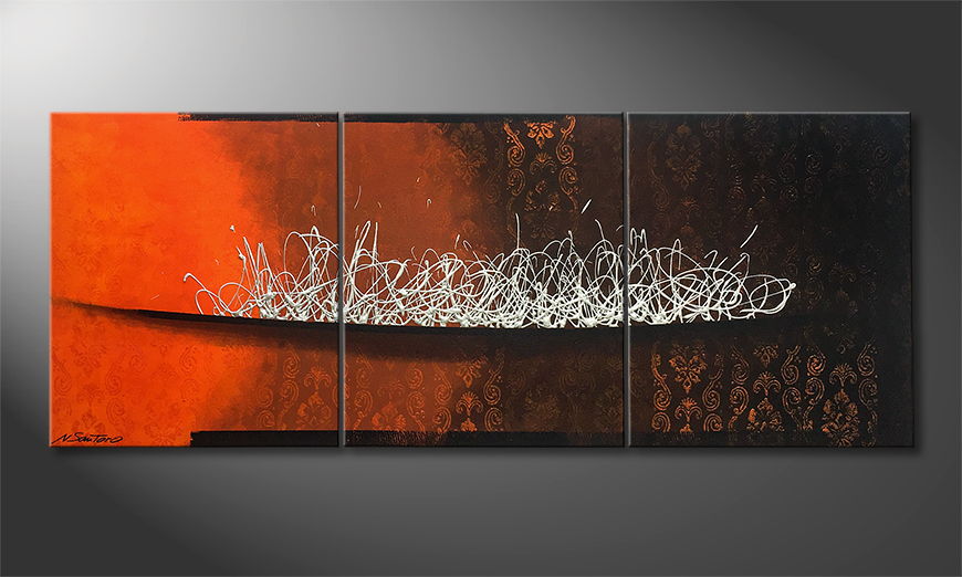 Modern wall art Volcano Signs 150x60cm