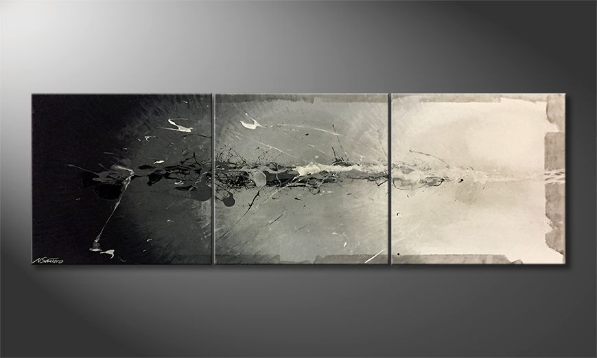 Our wall art Crossed Splashes 210x70cm