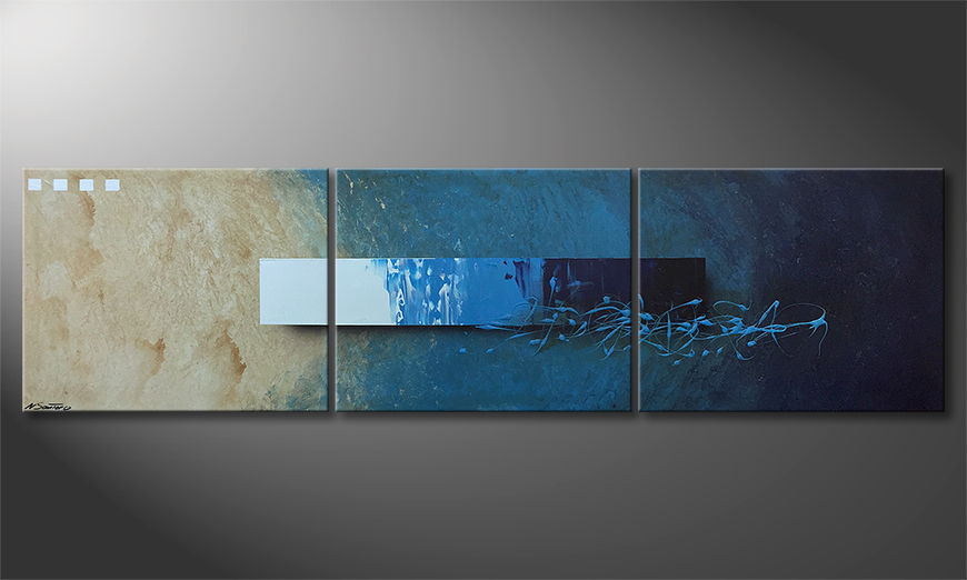 Our wall art Deep Water Signs 225x60cm