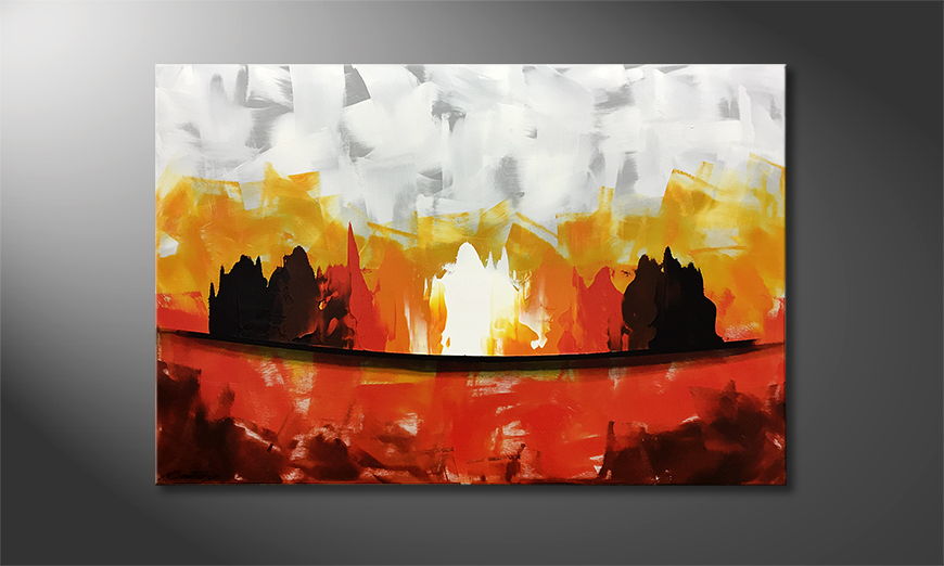 Our wall art Flames 120x80cm