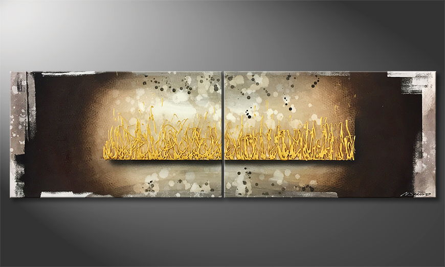 Our wall art Gold Rush 200x60cm