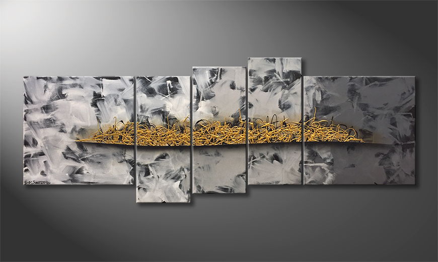 Our wall art Golden Moves 210x80cm