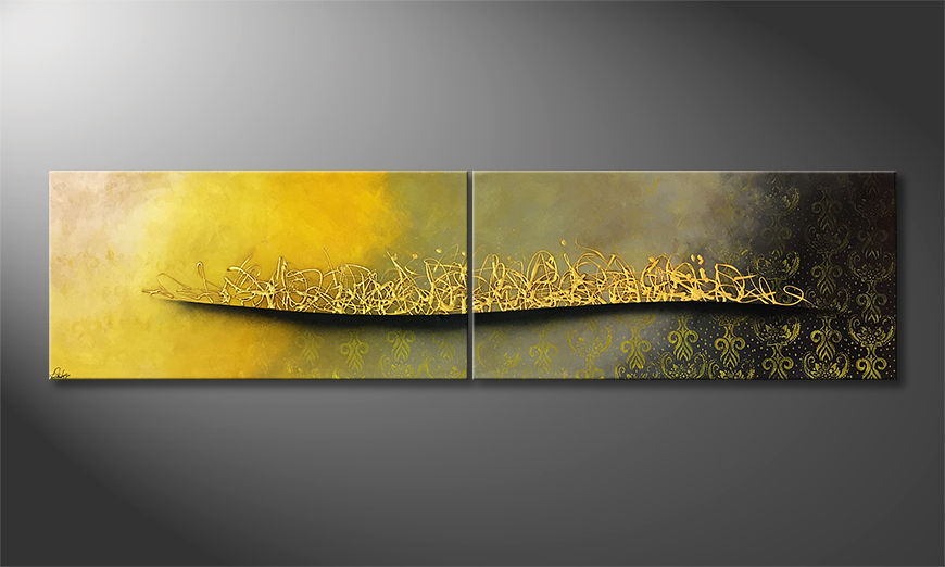 Our wall art Golden Sunlight 240x60cm