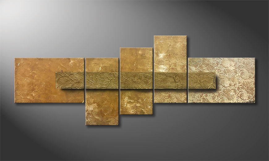 Our wall art Golden Treasure 210x80cm