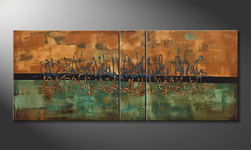 Our wall art Insistent Melody 180x70cm