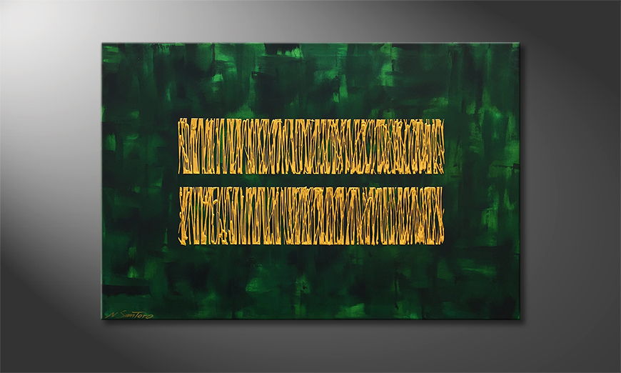 Our wall art Jungle Gold 120x80cm