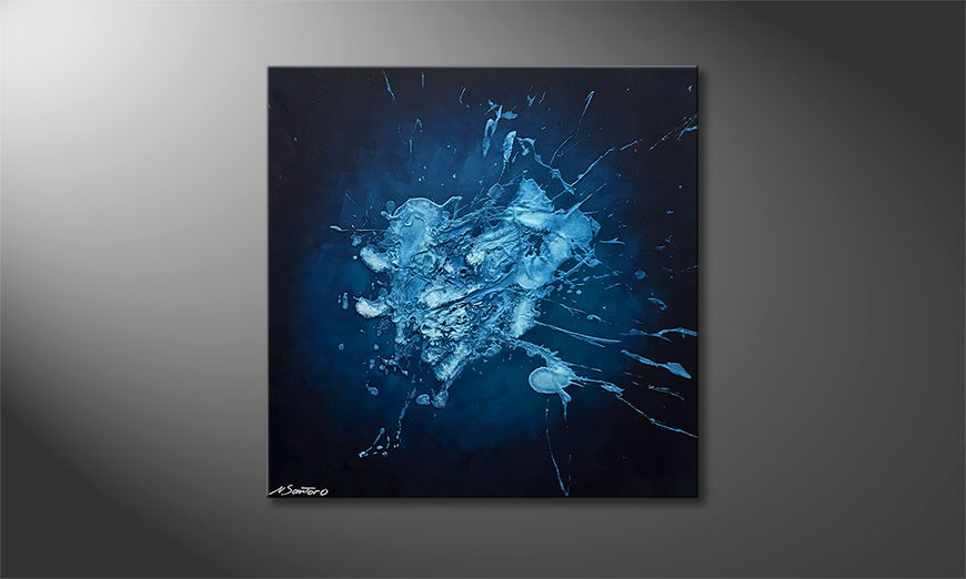 Our wall art Silver Moonlight 80x80cm
