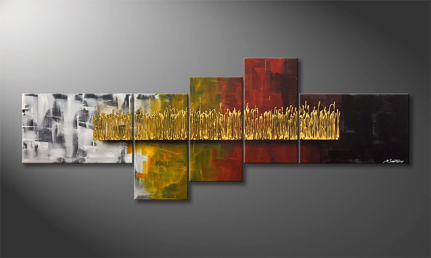 Our wall art Sparkling Gold 210x80cm
