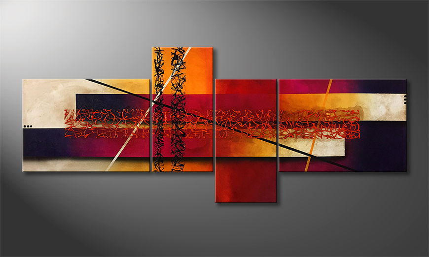 The exclusive painting Altered Classic 240x100cm