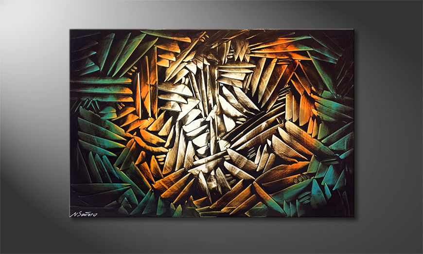 The exclusive painting Dark Jungle 120x80cm