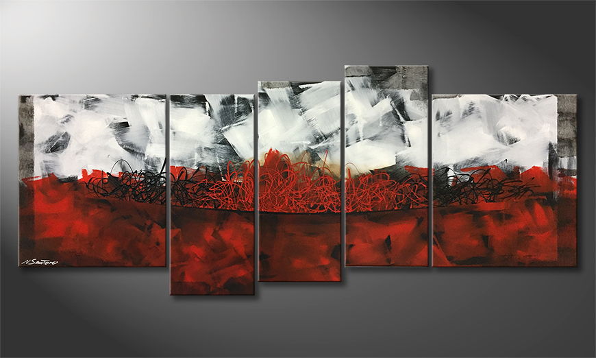 The exclusive painting Fire Lane 190x80cm