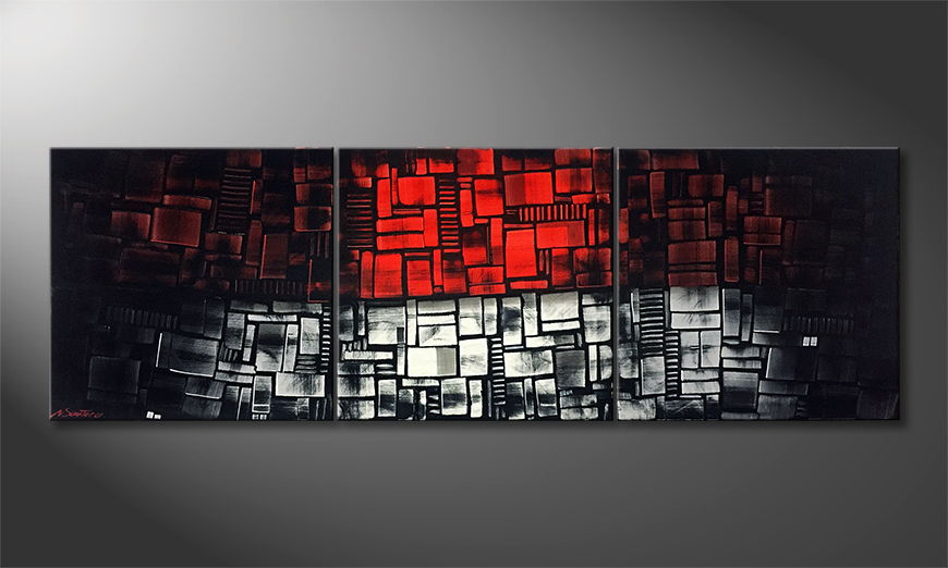 The exclusive painting Heaven And Hell 210x70cm