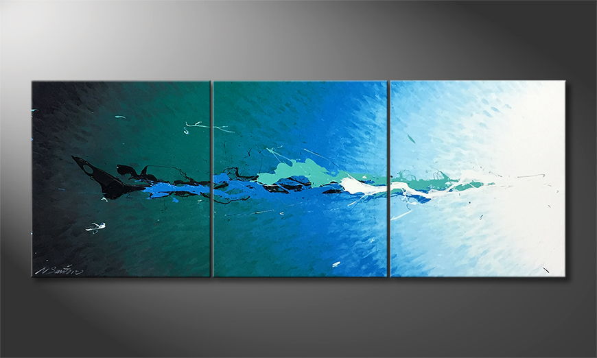 The exclusive painting Into The Deep Sea 150x60cm