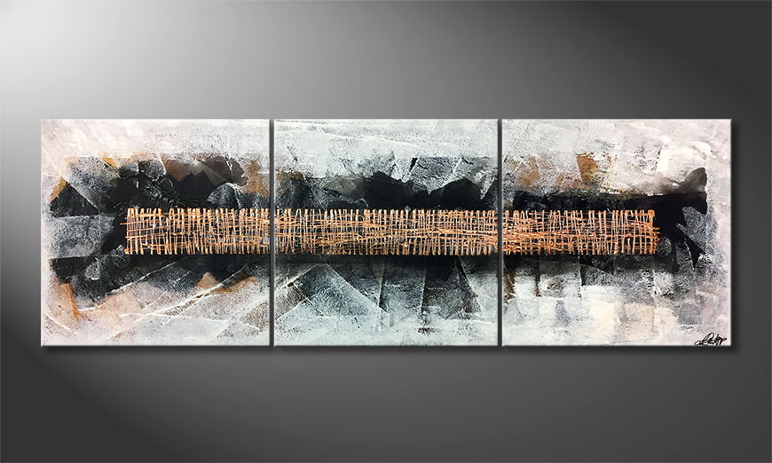 The exclusive painting Lost Wisdom 180x60cm