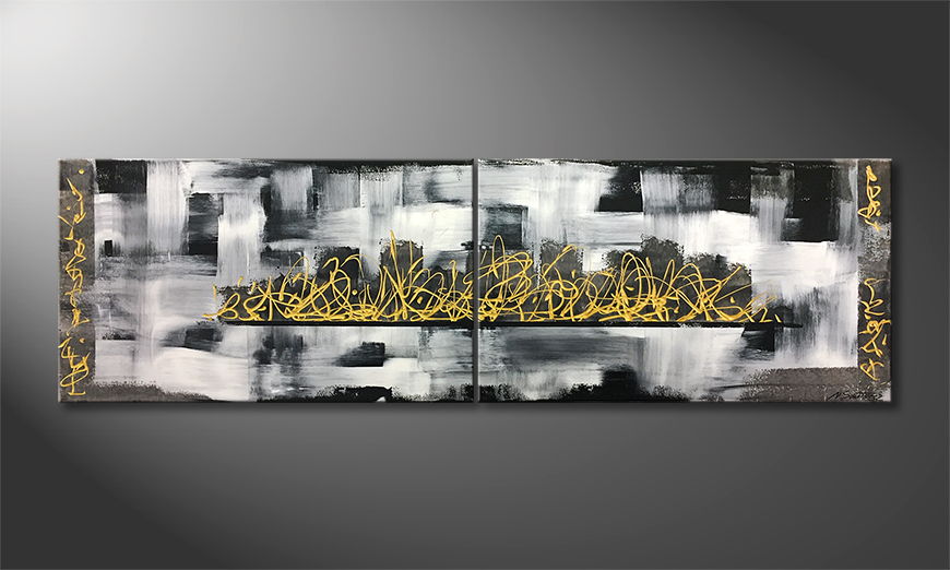 The exclusive painting Orient Express 200x60cm