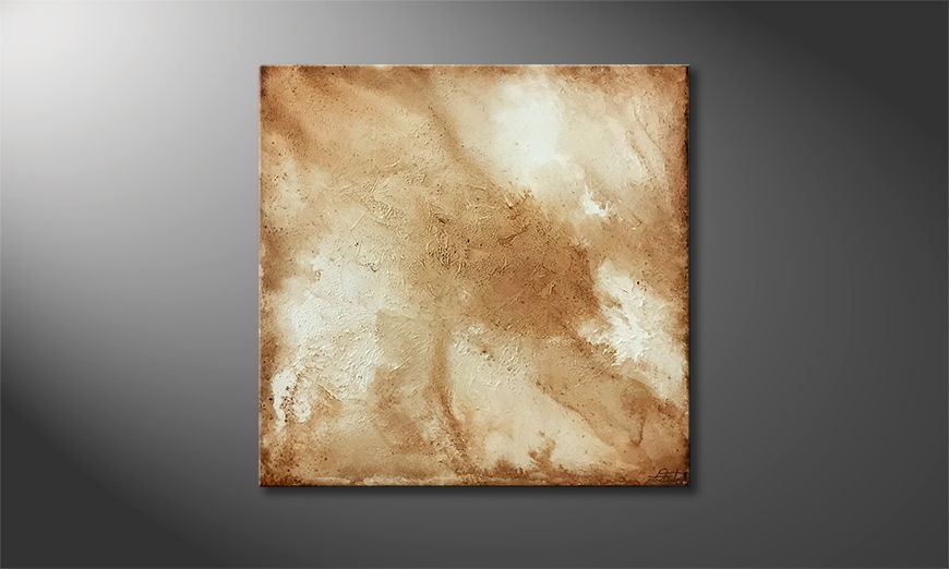 The exclusive painting Sand Storm 80x80cm