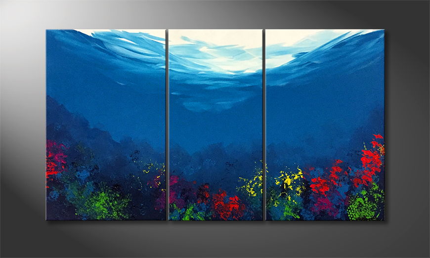 The exclusive painting Silent Waters 140x80cm