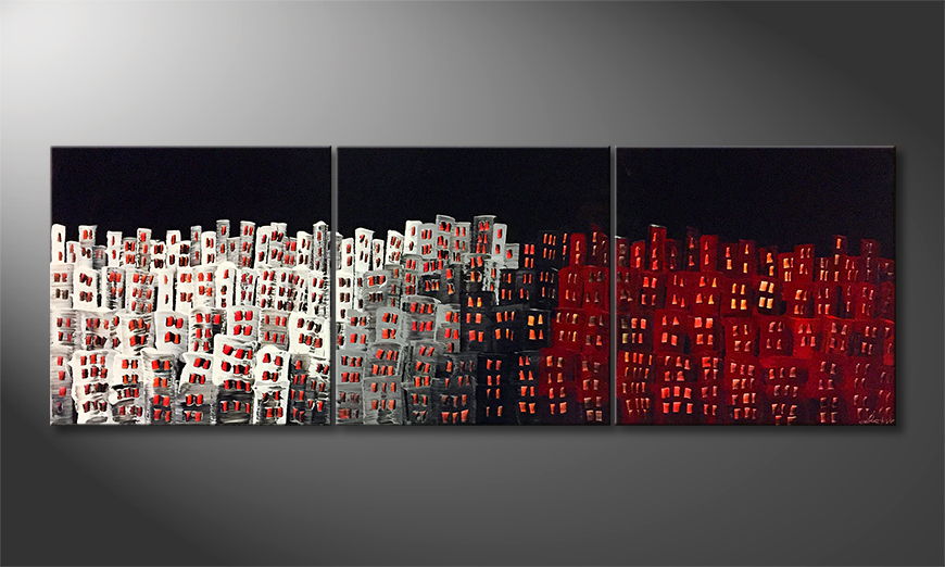 The exclusive painting Sin City 180x60cm